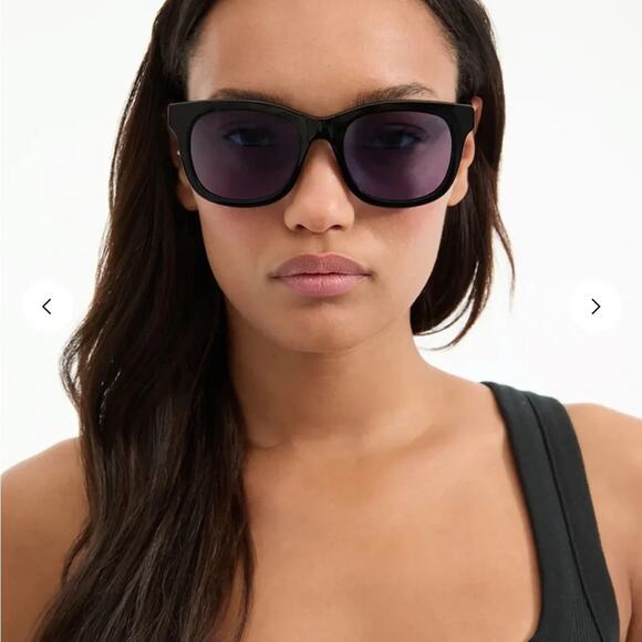 New Veronica Beard Jane Square Frame Sunglasses Black Blue main image 12
